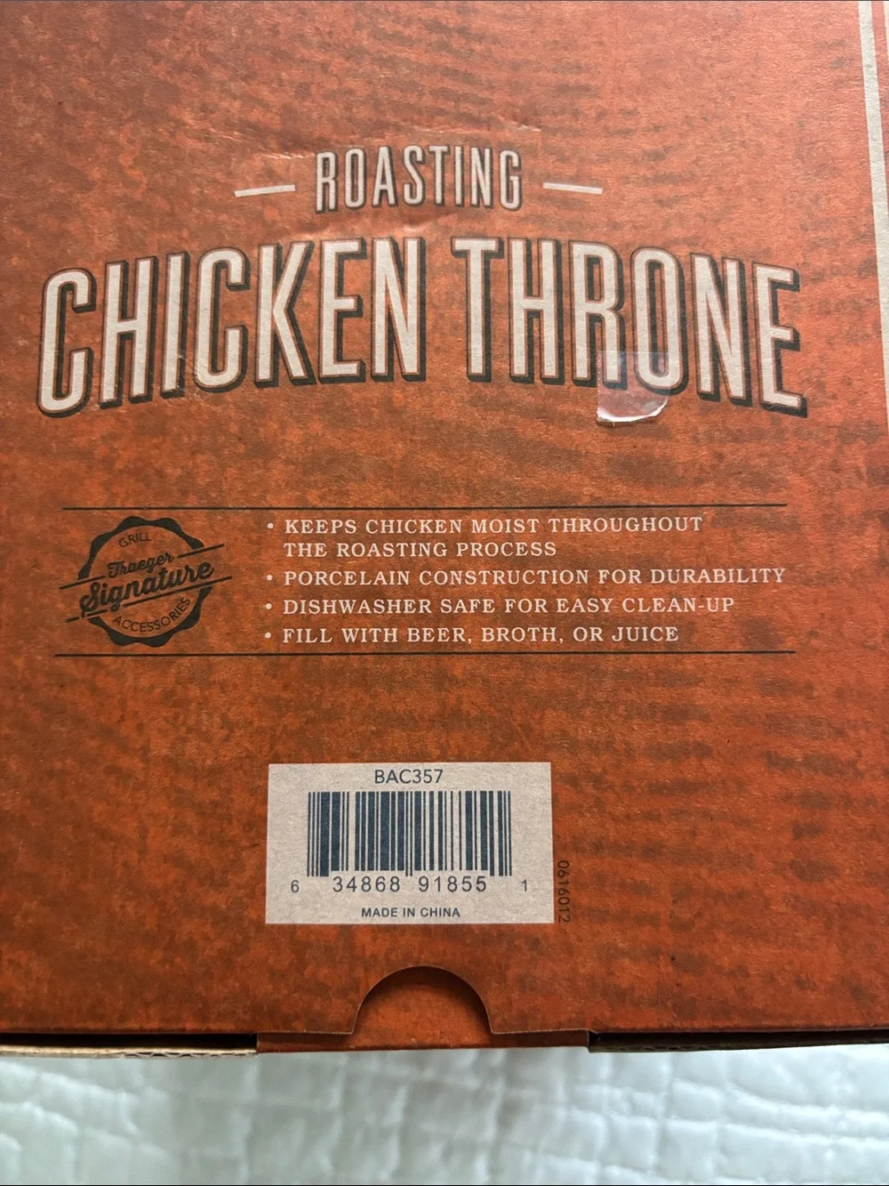 Traeger Porcelain Roasting Chicken Throne